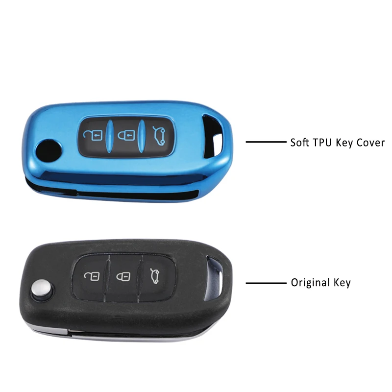 KUNIO Funda Para Llave Compatible Con Renault Dacia Megane Espace
