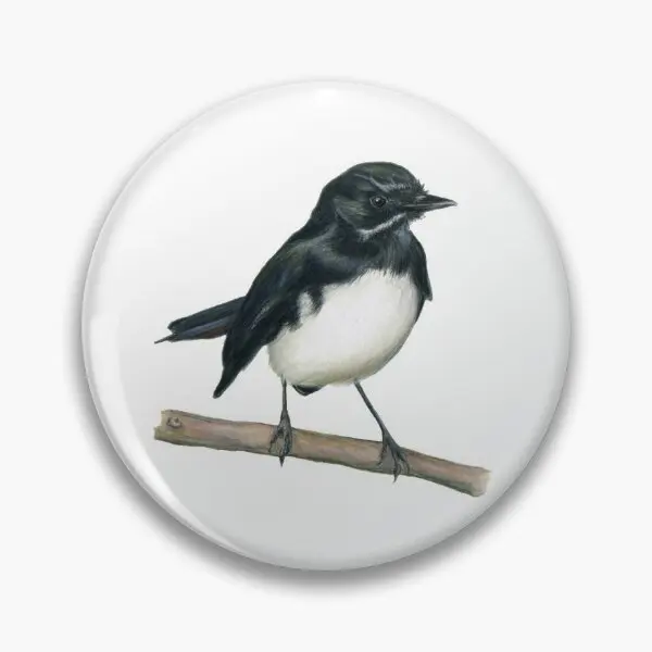 

Willie Wagtail разноцветная булавка с мягкими пуговицами, милый декоративный воротник, ювелирные изделия, креативная модная булавка с отворотом, подарок, шляпа, одежда