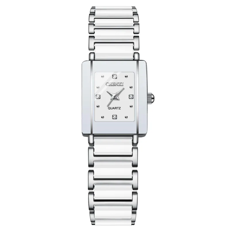 

Quartz Watches Couple Ceramic Strap 10 Meters Waterproof Fashionable Simple Exquisite Quartz Watches For Men's And Women's