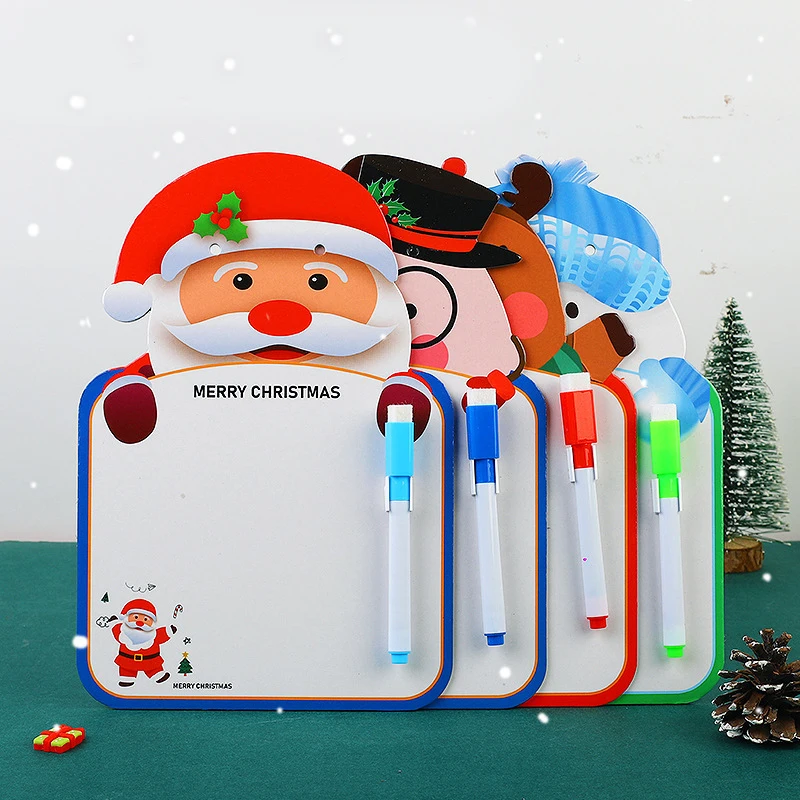 

Children's Cartoon Cute Christmas Series Erasable Drawing Board Kids Early Education Double-sided Writing Doodle Painting Toys