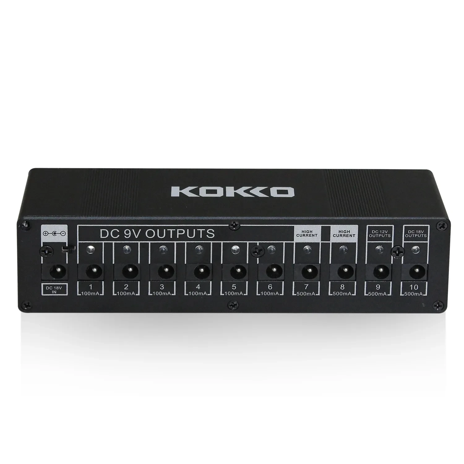 KOKKO Guitar Pedal Power Supply Guitar Effects Power Supply Ten Isolated Outputs 10 Way Stabilized Voltage