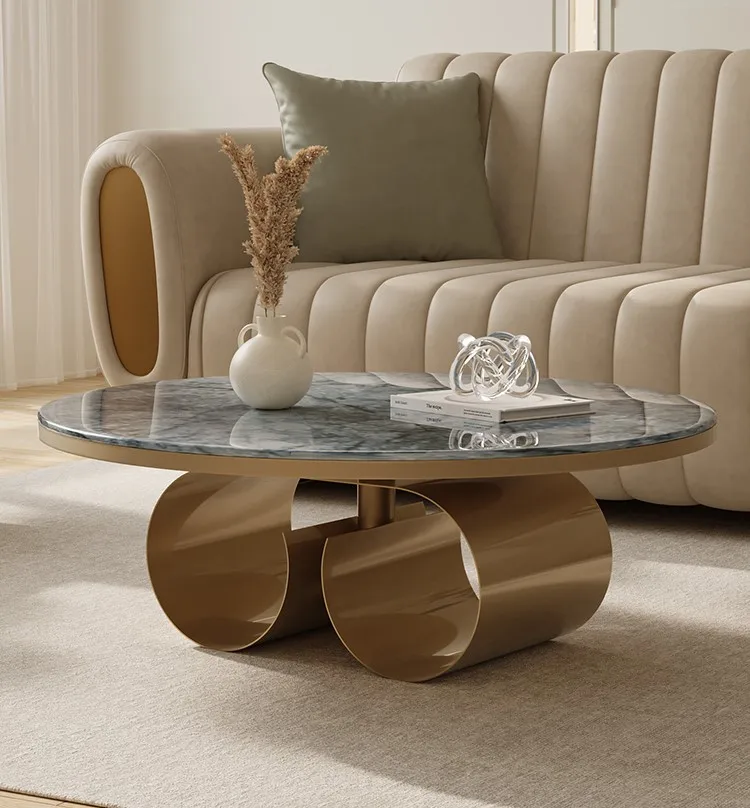 

Светильник роскошный Fengyanban, чайный столик, простой в стиле постмодерн, для гостиной, домашний Круглый Чайный Столик