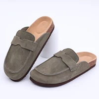 Pallene Clogs For Women New Cork Slippers Unisex Classic Cork Sandals Fashion Cow Suede Clogs Mules Men Outdoor Beach Slippers 1