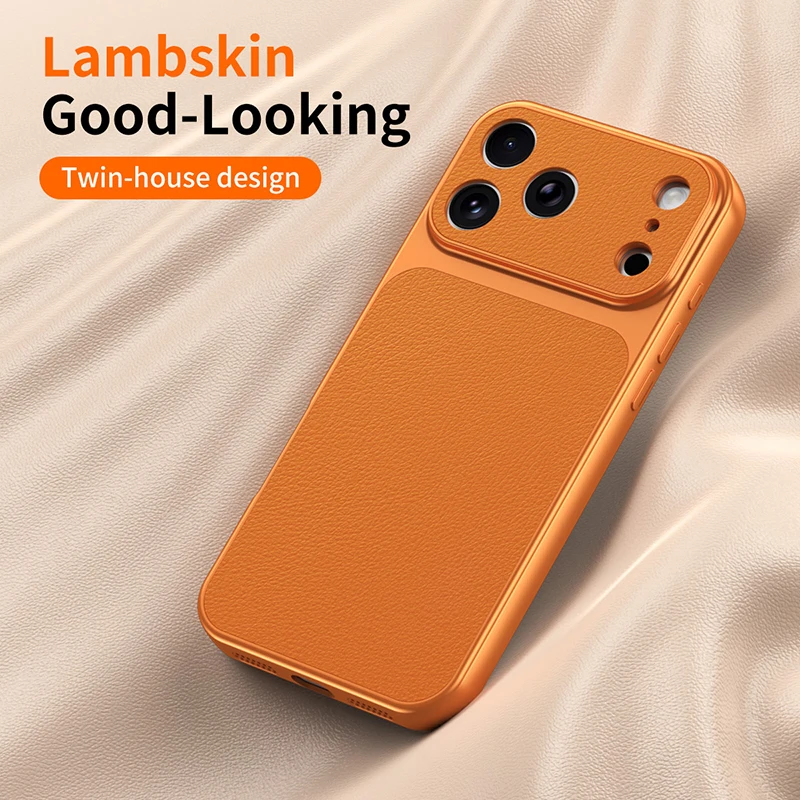 Luxury Faux Sheepskin Shockproof Phone Case with Matte Skin Back Cover