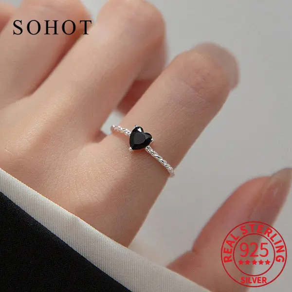 

Женское классическое обручальное кольцо из серебра 925 пробы с цирконом