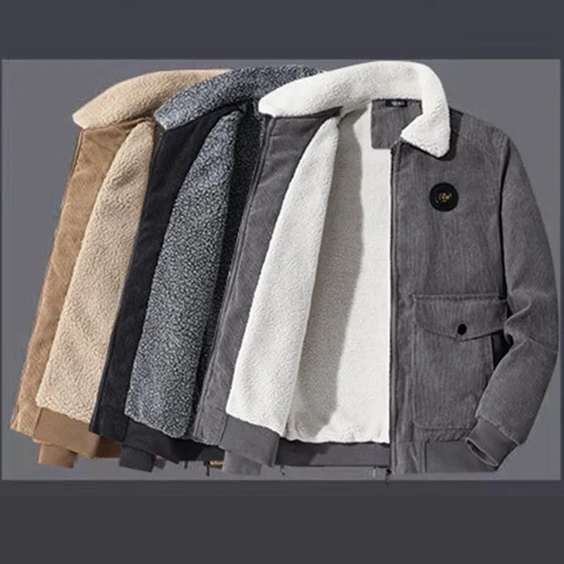 Style Men's Clothing Jackets for Mens Winter Button Knitted Coat Cold Coats Sweat-shirt Oversize Windbreaker Sports Sweat-shirts