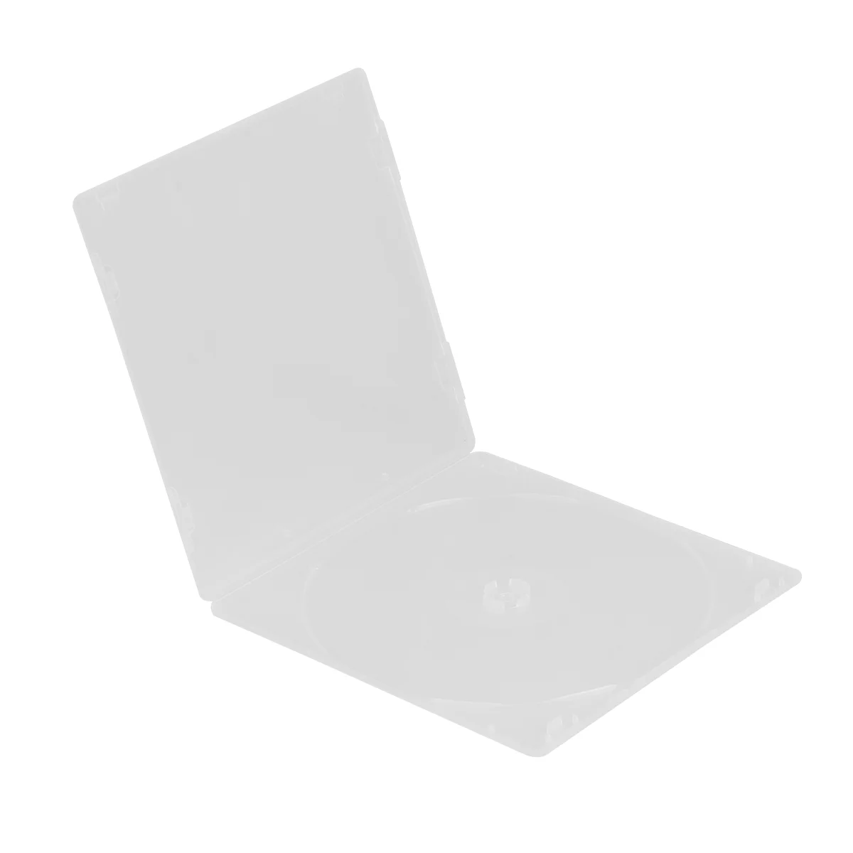 

Ultrathin DVD Case Transparent CD Package Portable CD Storage Box For Home Cinema Film Pluggable Cover CD Case (White)