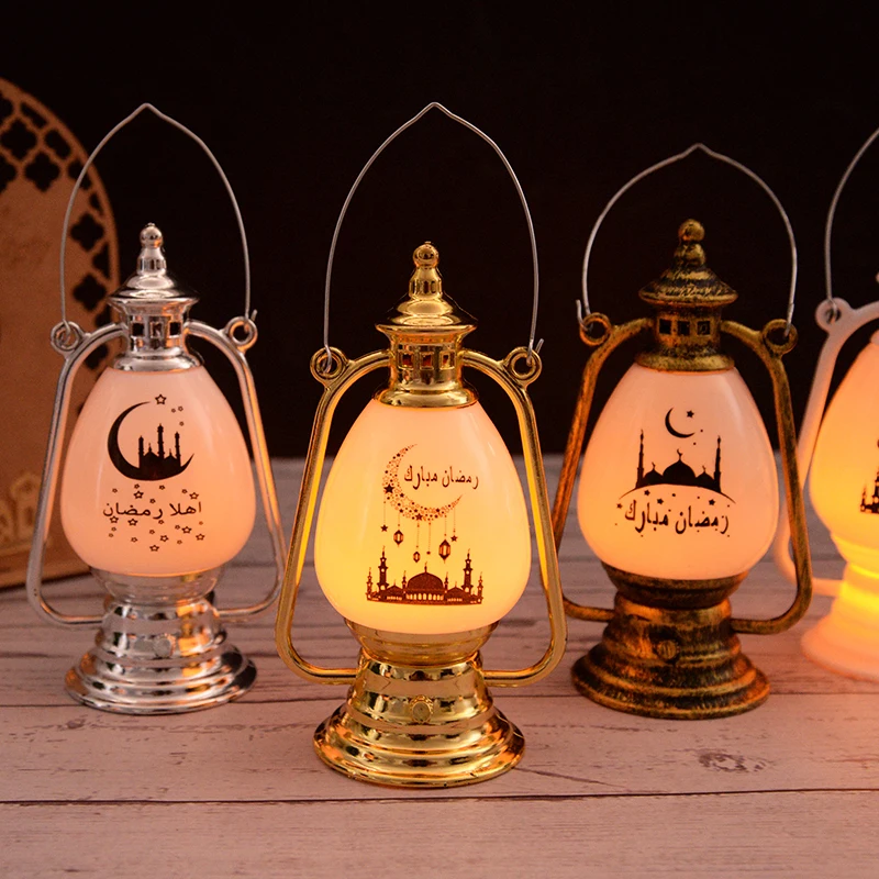 

Eid Mubarak LED Wind Lights Ramadan Lanterns Hanging Lamp Table Ornament for Home Islamic Muslim Party Decor Ramadan Kareem Gift
