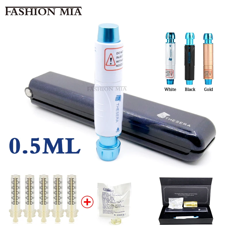 0.5ml Noninvasive injection pen No-Needle lip filler Hyaluronic Pen For Mesotherapy Face Remove Wrinkles Lifting Atomizer