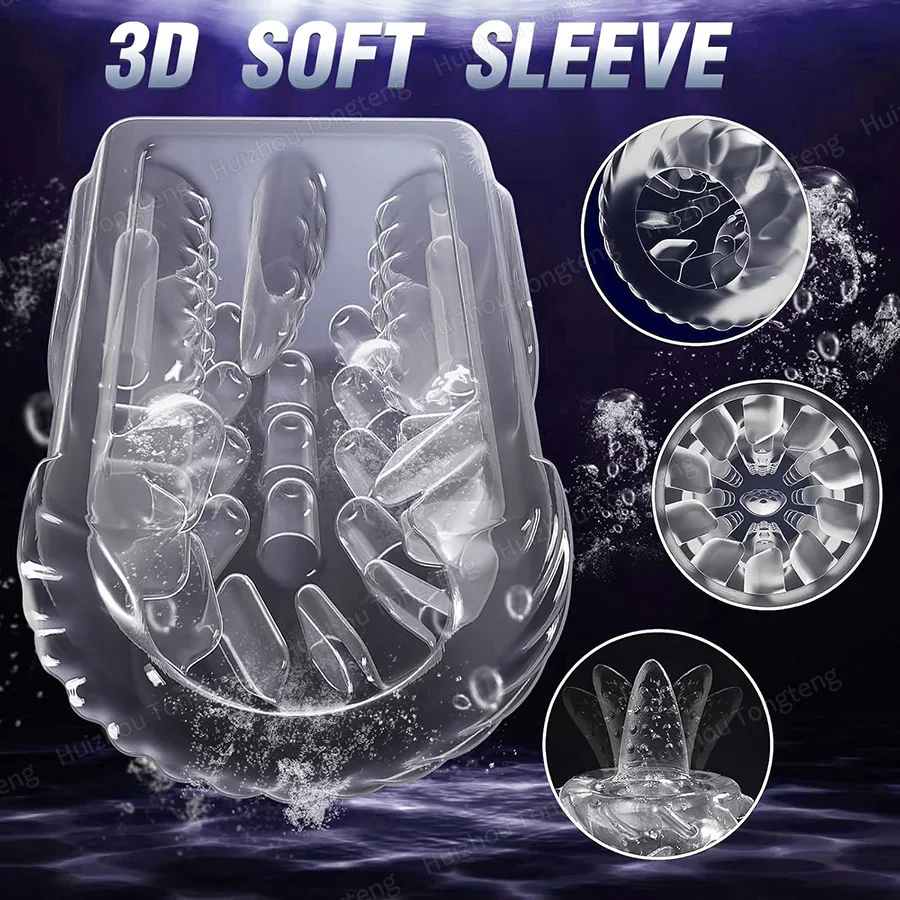 Erkek mastürbatör için 3D dokulu kılıf