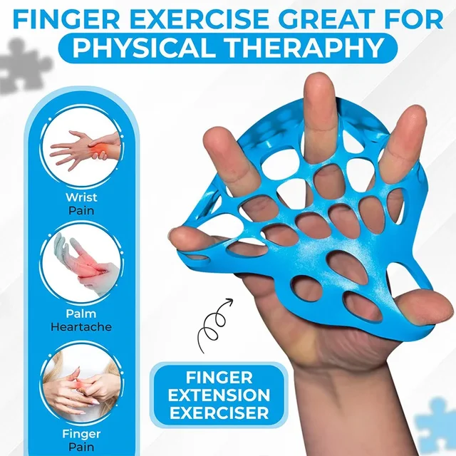 5-1PCS Silicone Finger Gripper Strengthener Trainer Elastic Hand Grip Strengthener Guitar Finger Exerciser Patient Hand Trainer 2
