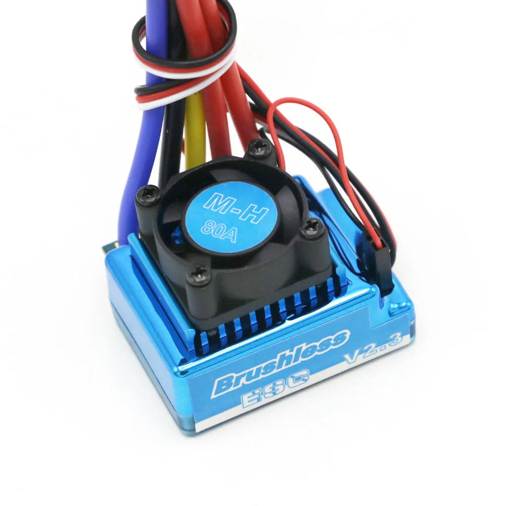Contrôleur ESC 80A pour drone FPV, montrant les composants électroniques.