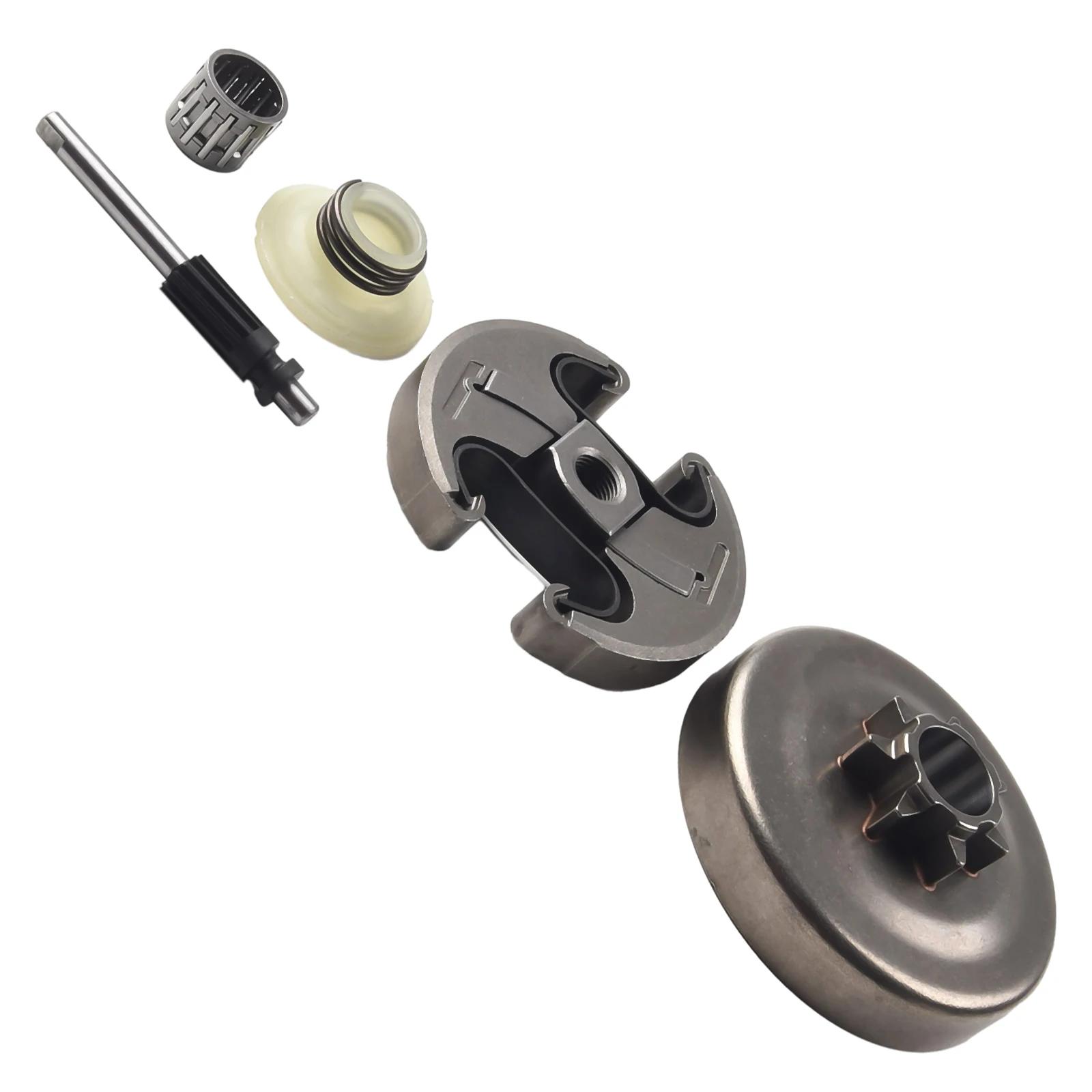 

1set 325" 7Teeth Clutch Drum & Clutch & Oil Pump & Worm Gear & Needle Bearing For 340 345 350 445 450 Chainsaw Parts