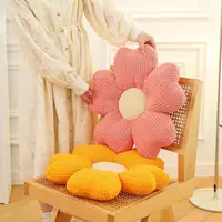 New Breathable Five-petal Flower Cushion Macaron Fresh Home Sofa Decorative Cushion Pillow Dining Table Office Chair Cushion 2