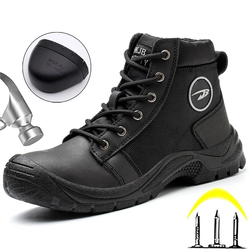 

Male Indestructible Shoes Footwear Mens winter Safety Shoes Steel Toe Shoes Puncture-Proof Work Boots Outdoor Hiking Boots
