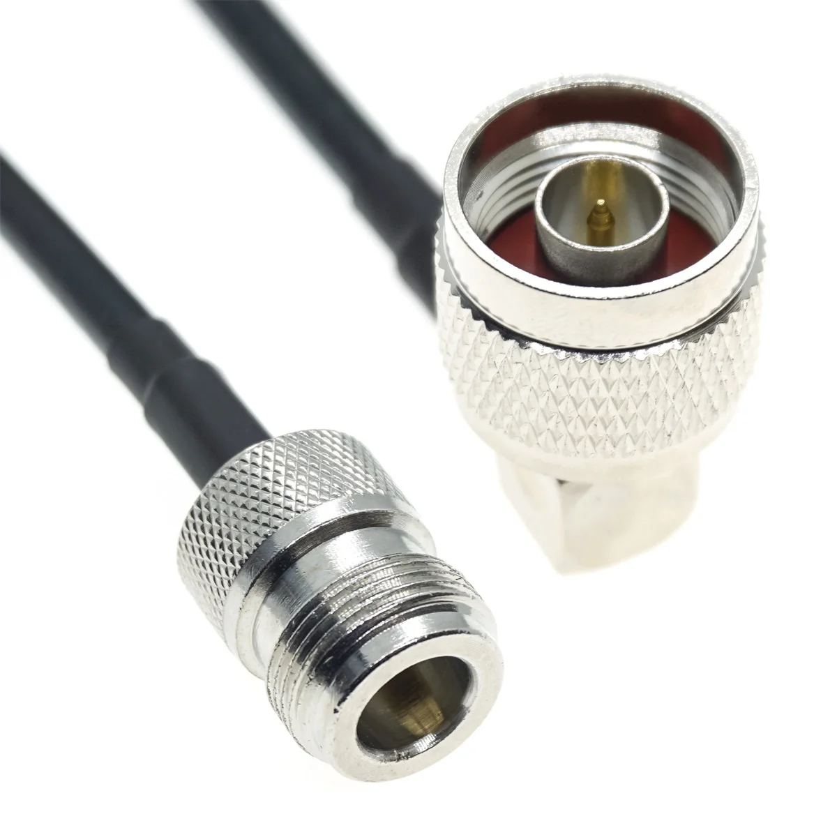 

RG58 N Male Right Angle to N Female Crimp RF Coax Pigtail Jumper 50ohm Cable