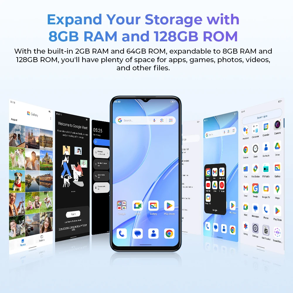 Oukitel C57 S Smartphone, 4300mAh Battery, 8(2 + 6)GB + 64GB, 13MP Main Camera, 6.5 "HD + Display 3