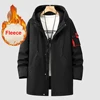 13XL 12XL Plus Size Jacket Men Long Jacket Coat Autumn Winter Thick Fleece Jackets Male Fashion Casual Windbreaker Coats 3
