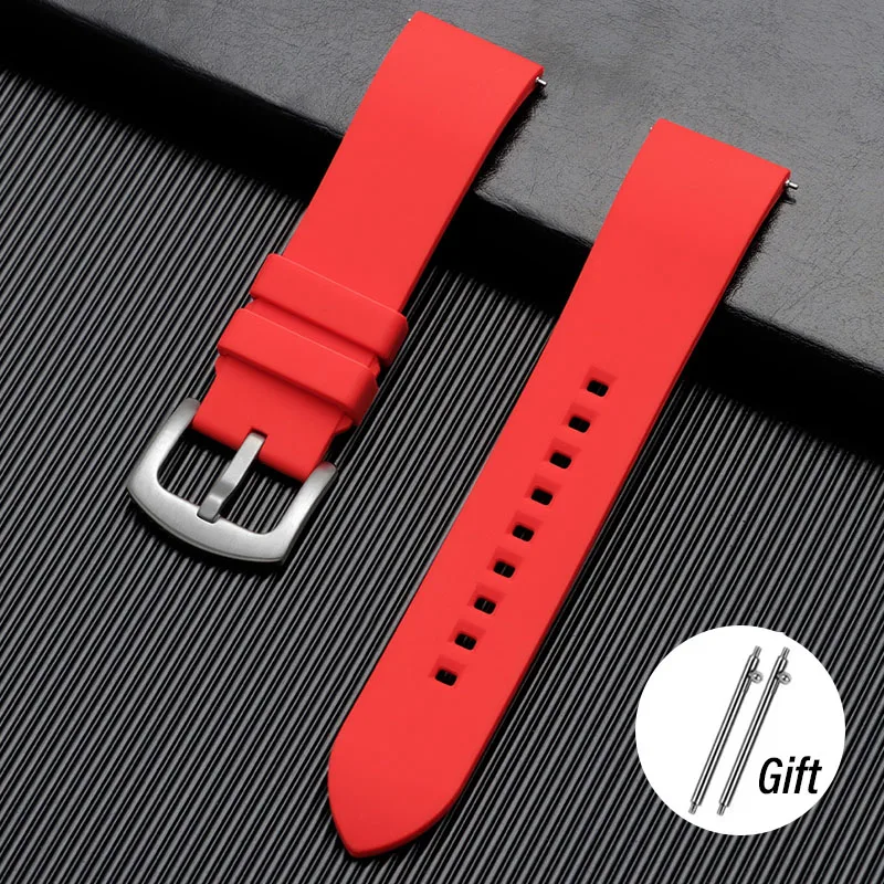 Durable Silicone Waterproof Watch Strap with Quick Release - Versatile Sizes