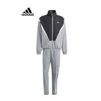 adidas Survêtement coupe-vent pour homme, veste à col montant, pantalon décontracté à revers, automne-hiver, IJ6072 1