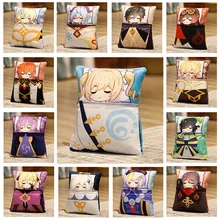 

New Genshin Impact Plush Doll Cosplay Anime Tartaglia Venti Zhongli Kazuha Xiao Diluc Ganyu Qiqi Keqing Kawaii Cartoon Pillows