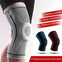 Non-Slip Knee Support Brace with Patella Gel Pad Stabilizers Comfort-Fit Compression Sleeve for Arthritis, Sports 1