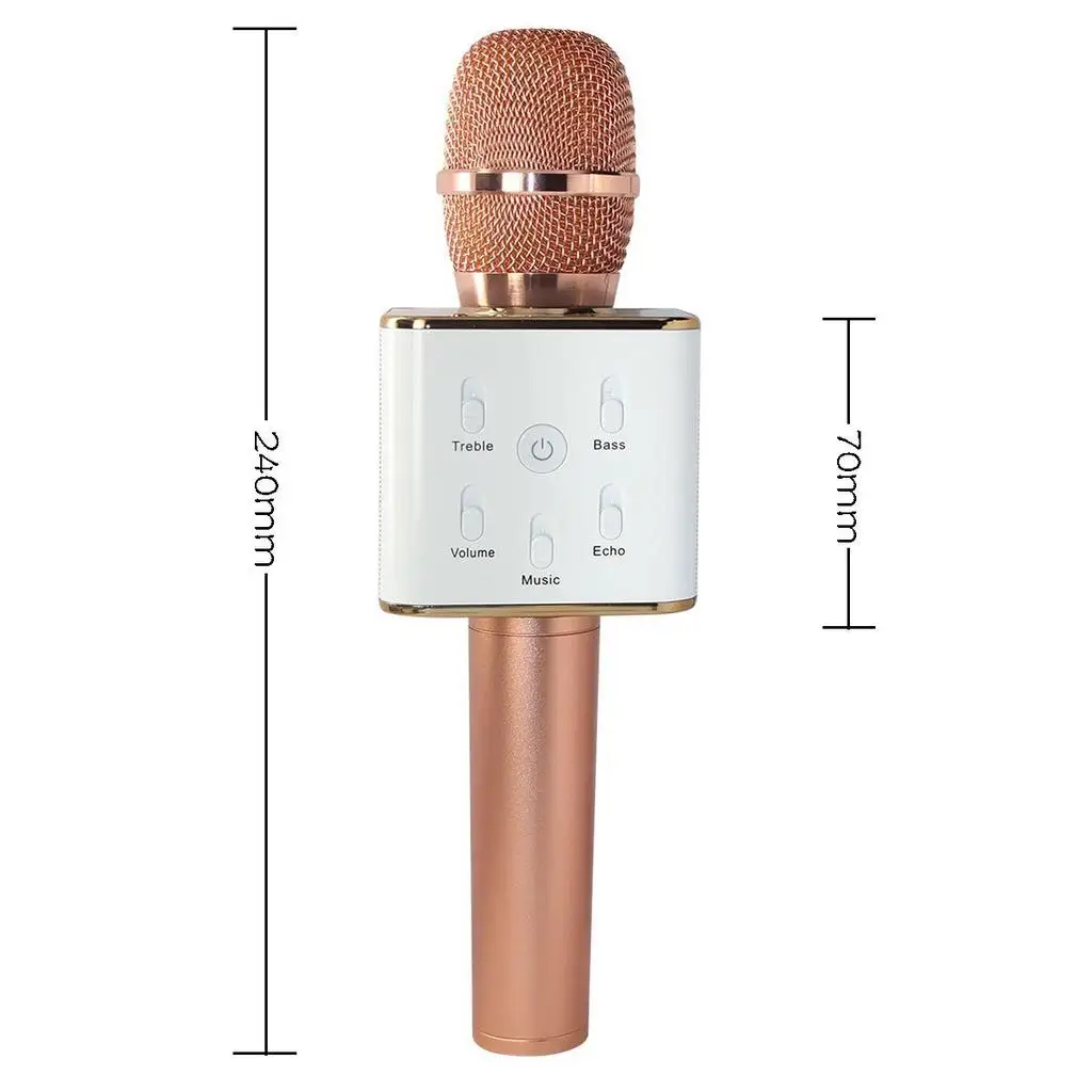 VioletSystème de son intégré karaoké sans fil Bluetooth Q7, mobile