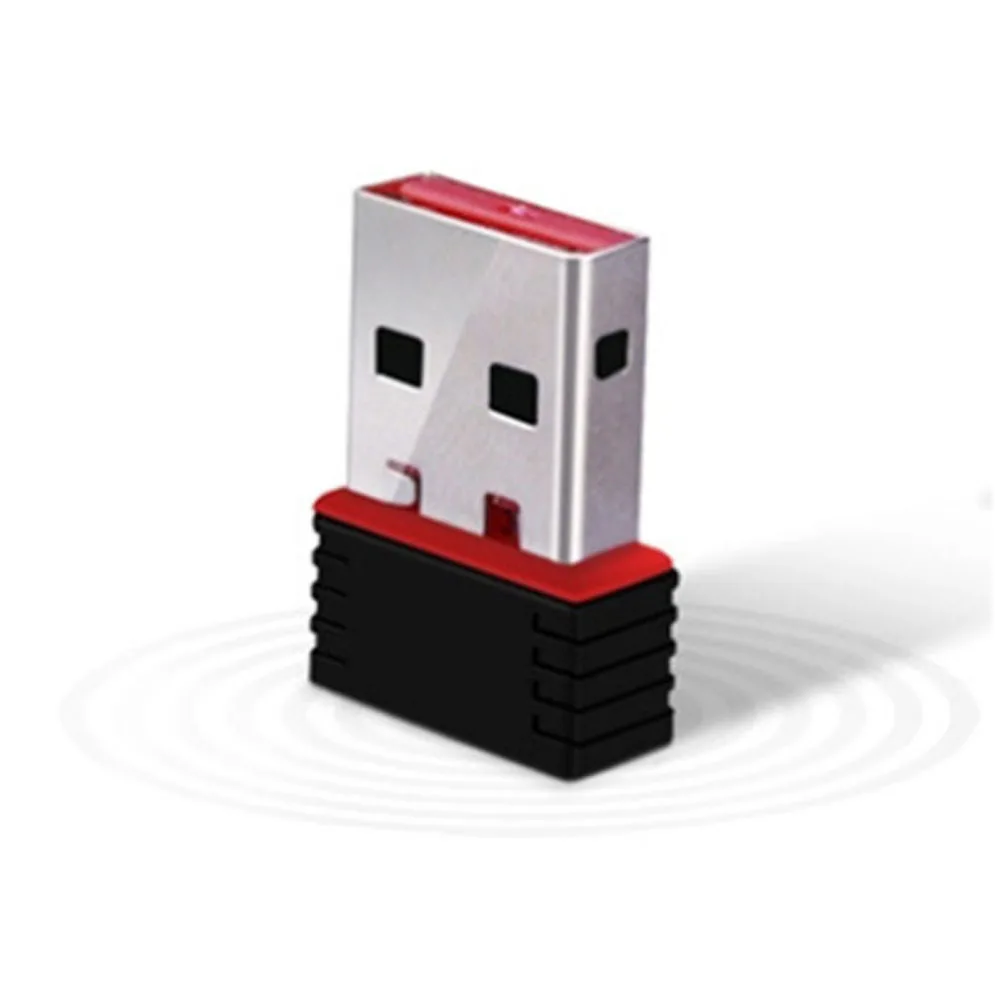 Mini USB karta sieciowa bezprzewodowy klucz Adapter WiFi USB2.0 2.4G 150Mbps 802.11b/G/nAX RTL8188 LAN antena wewnętrzna do komputera stacjonarnego