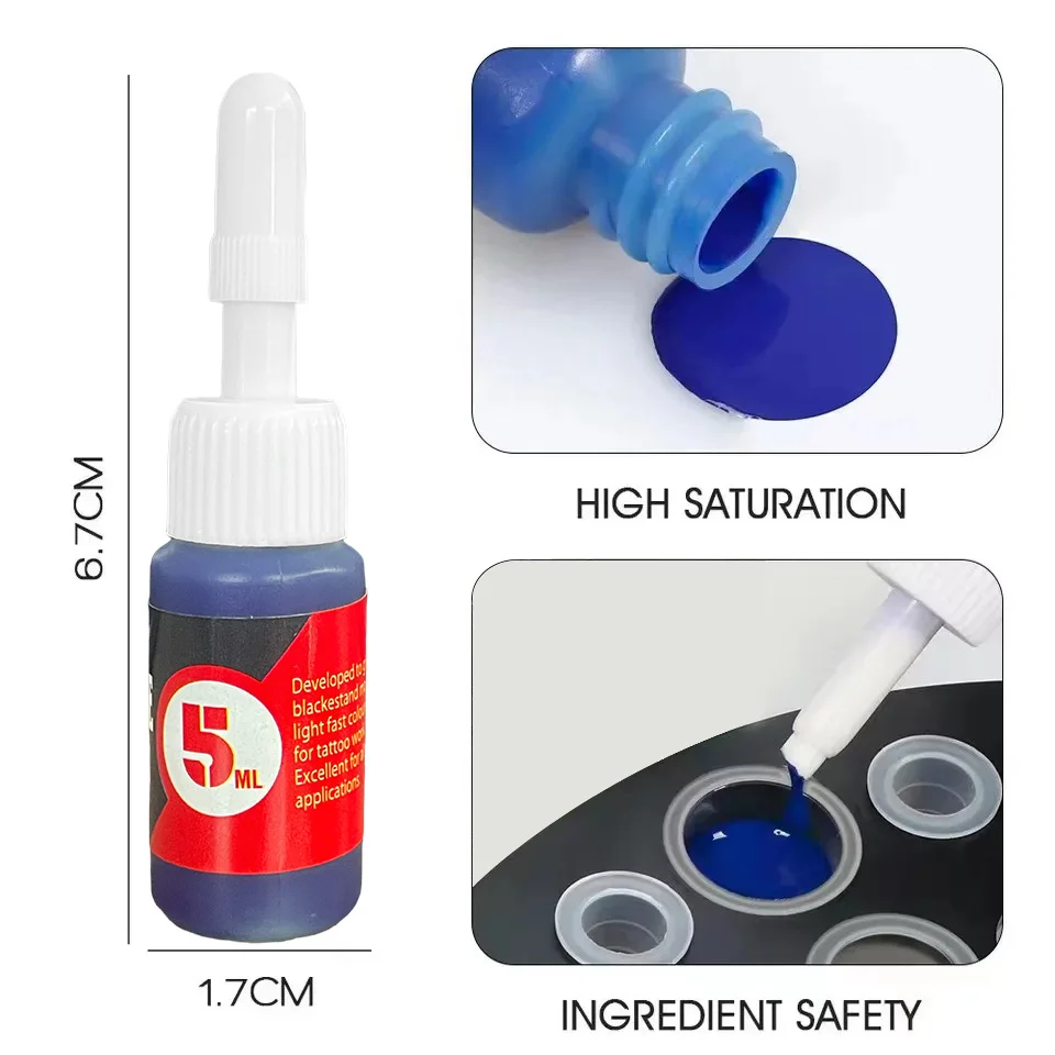 MICEYA 8PCS Colors Professional Tattoo Inks Painting Pigment Semi-Permanent Tattoo Paints Supplies Body Beauty Makeup Tools