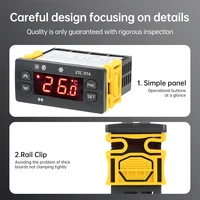 Digital Temperature Controller ETC-974 High Precision Intelligent Display with Waterproof Air Probe for Cold Storage AC Systems - Image 5