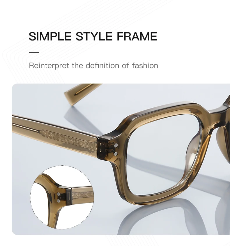 VICKY Classic Simple Fashionable Design Customizable Prescription Reading Glasses Anti-Blue Light Computer Glasses PFD2190