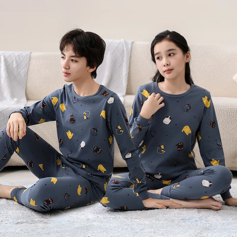 Kids Pajamas for Boys 4 5 6 7 8 9 10 11 12 14 15 16 Years Cotton Sleepwear Set Dinosaur Pyjamas Green Children Pijamas Clothing 4