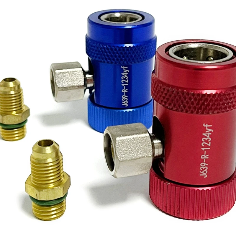 R134A R1234yf Freon H/L Auto Car Quick Coupler Connector Adapters For Air Conditioning