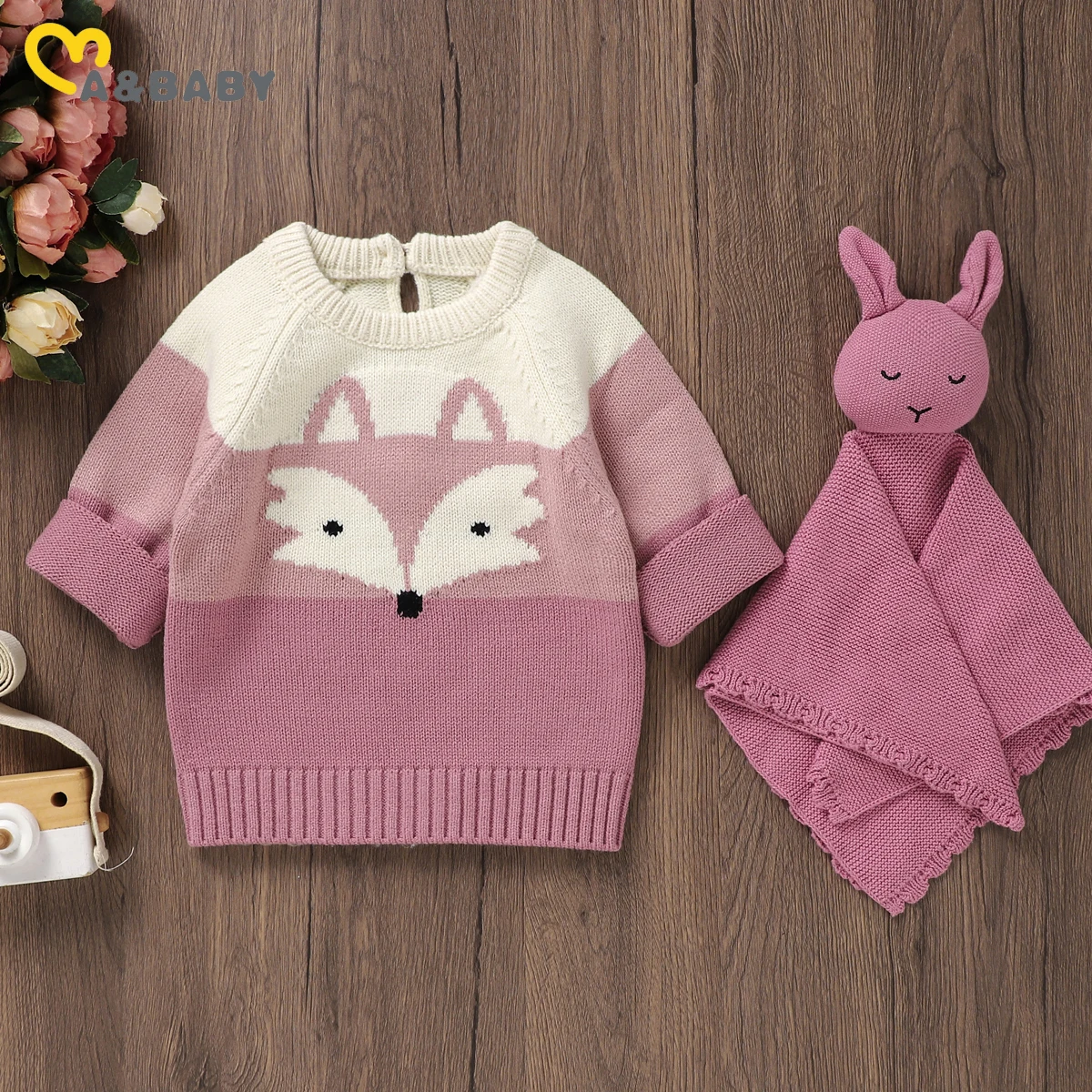 ma&baby 0-3Y Newborn Infant Toddler Baby Girl Boy Sweaters Knit Warm Long Sleeve Tops Pullover Fall Winter Spring Clothes