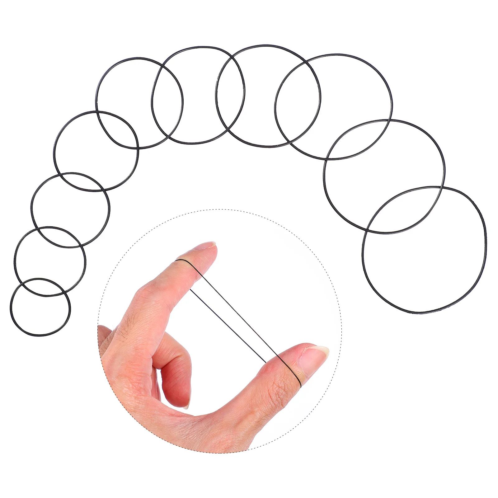 

200 Pcs Watch Ring Seal Rubber Seal Washers Set Watch Back Seal Gaskets