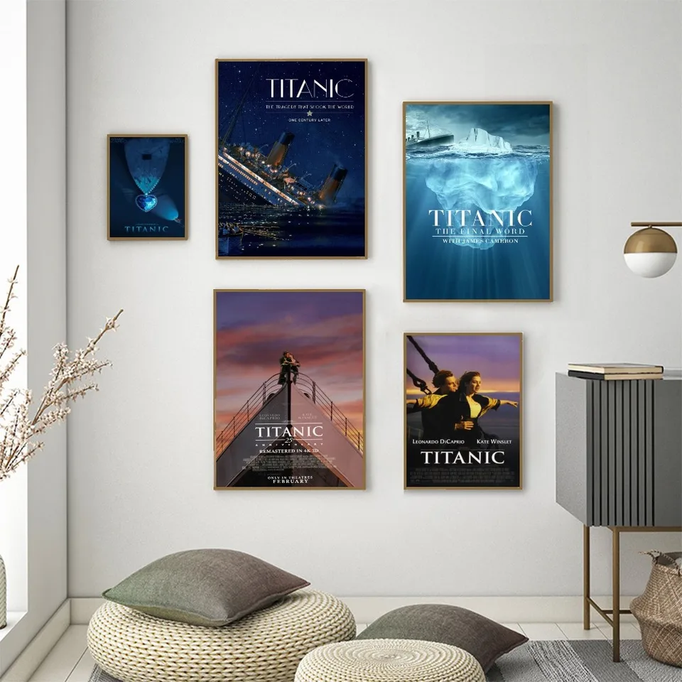 Poster Su Tela Titanic 40x60 Cm | Stampa Artistica Da Parete, Film Romantico, Decorazione Moderna Per Soggiorno O Camera