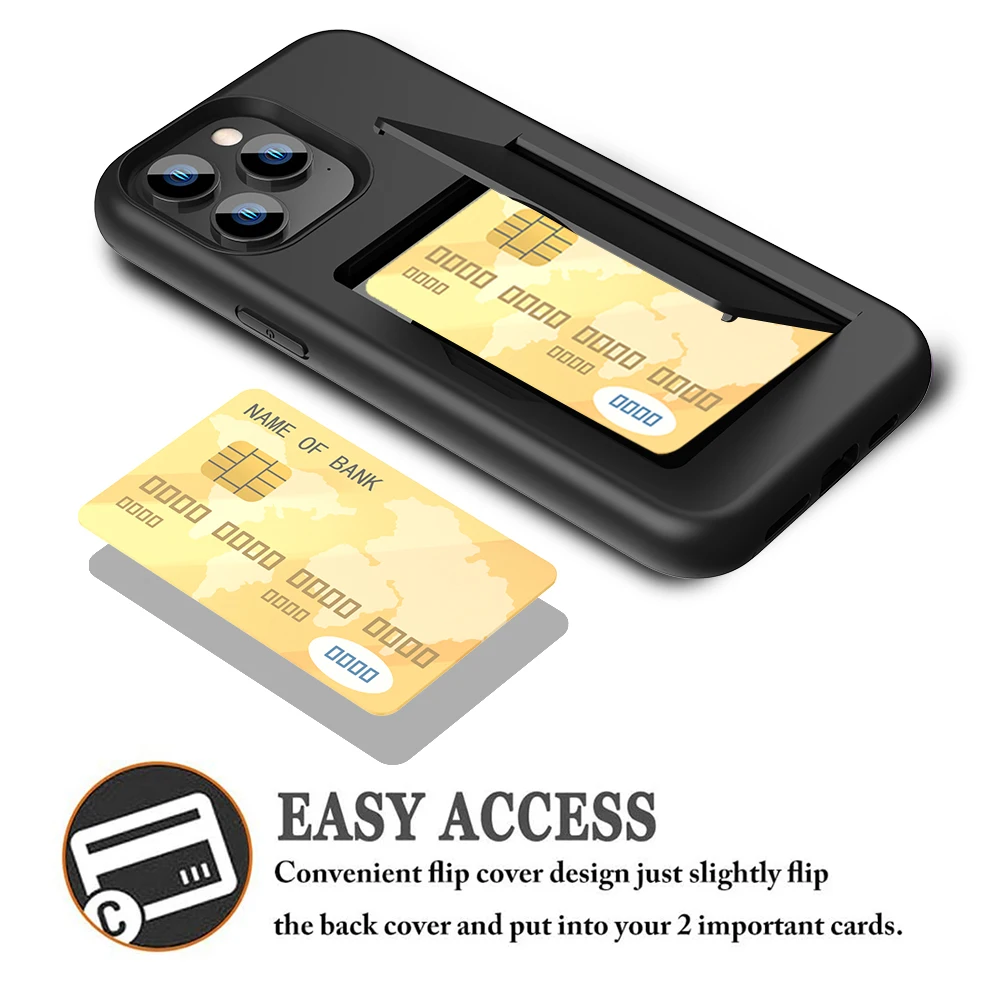 

14 Pro Max For iPhone 14 Pro Max Case For iPhone 14 Pro Max Coque Credit Card Wallets Cover For iPhone 14 13 12 11 Pro Max Capa
