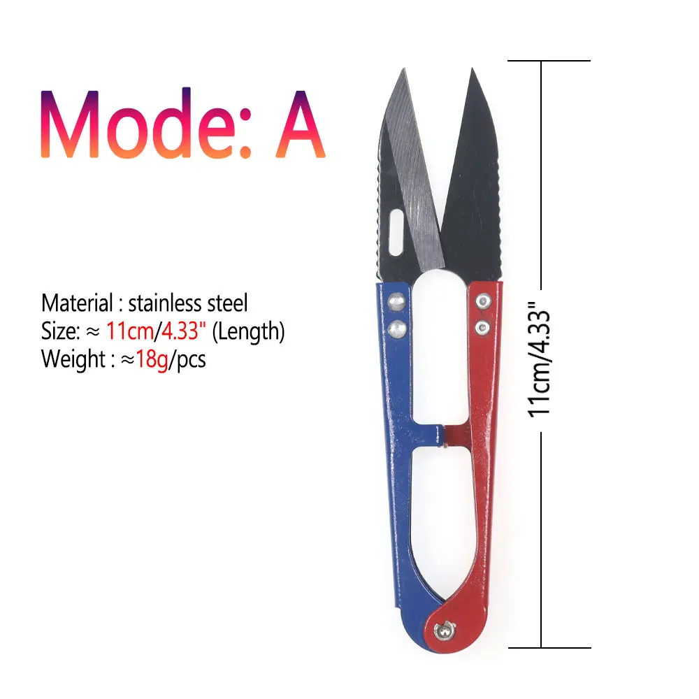 Stainless Steel Carbide Scissors Thread Yarn Feather Hair Synthetic Fiber Cutter Trout Fishing Lures Fly Tying Tool 1PC fishing scissors,fishing tools,fishing tool,fishing tackle,fishing accessories