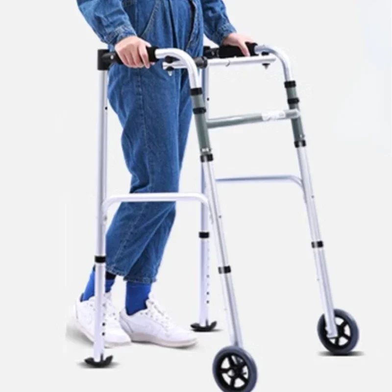 Travel-Friendly Elderly Shopping Cart Auxiliary Walking Crutches Can Sit & Fold Walking Cane Car for Support 5