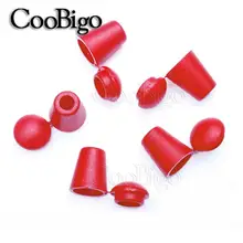  12pcs/pack Colorful Cord Ends Bell Stopper With Lid Lock Plastic Toggle Clip For Paracord Clothes Bag Sports Wear Shoe 