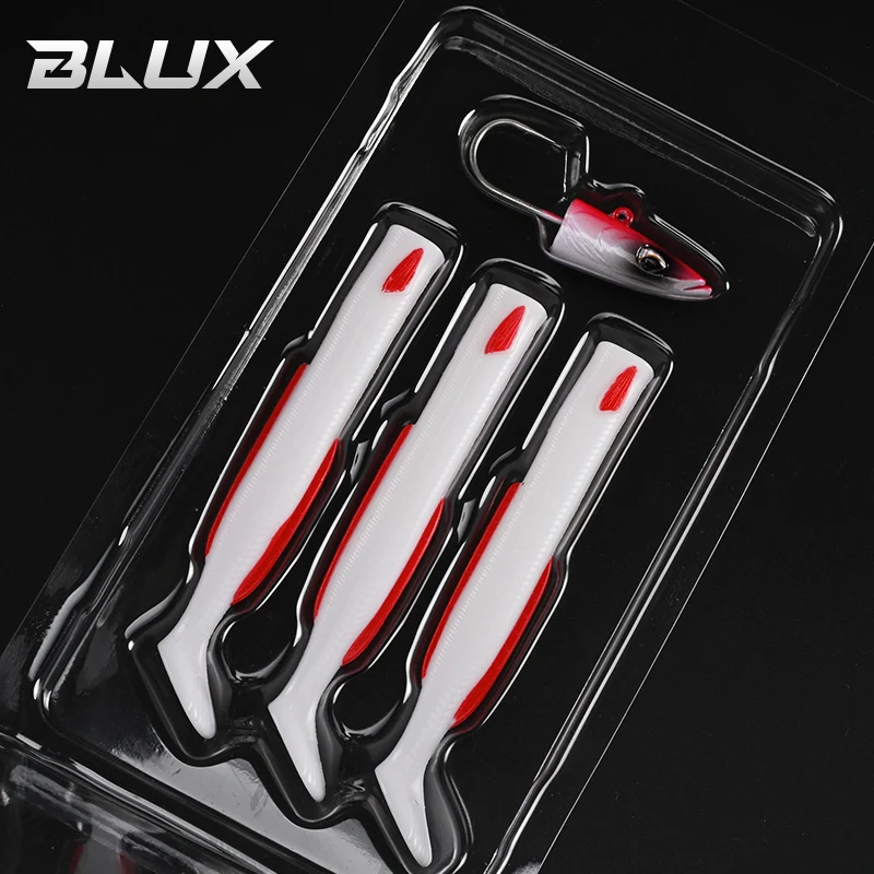 BLUX Vivid Sandeel Soft Eel Fishing Lure - Paddle Tail with Vibrating Action