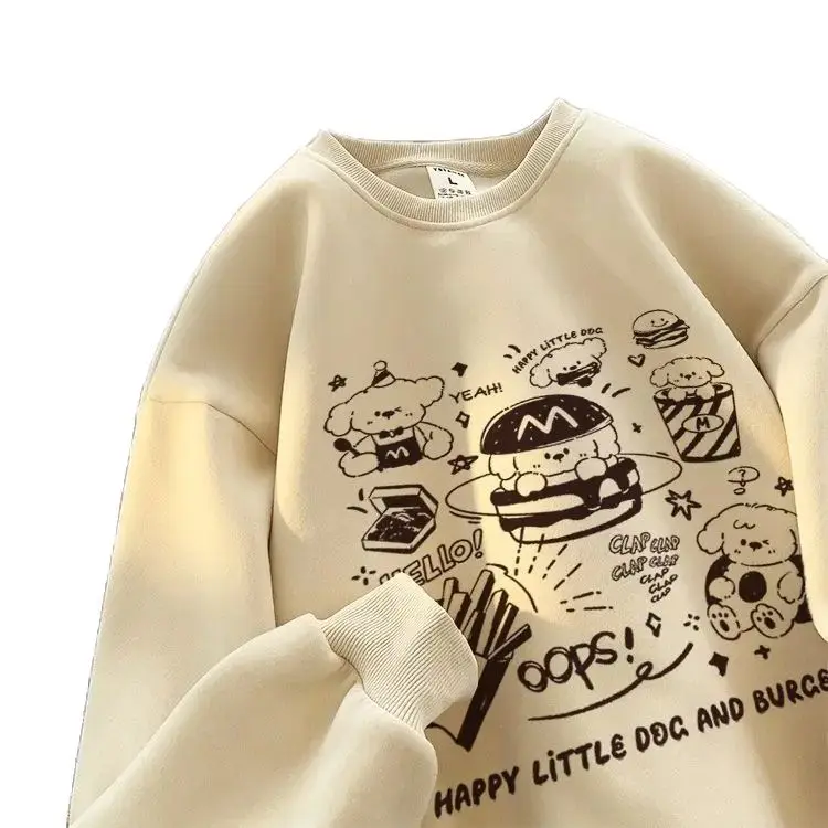 Cute Thick Hoodie Men'S And Women'S Fashion Y2k Printed High Quality Casual Long Sleeve