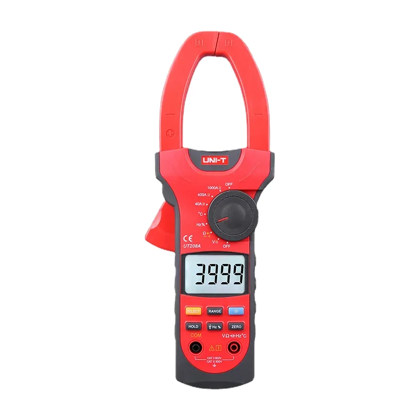 

UNI-T UT208A 1000A Digital Clamp Meters Capacitance Frequency Measure Multimeter Auto Capactance Temperature Test.