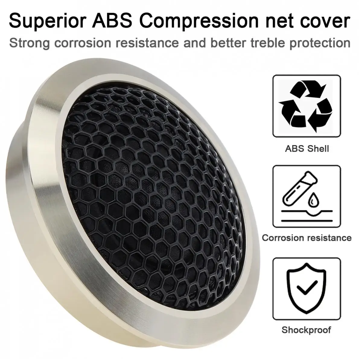 Universal Car Mini Dome Tweeter 2Pcs Car Speaker High Efficiency Loudspeakers Loud Speaker Audio Sound Auto Tweeter for DIY