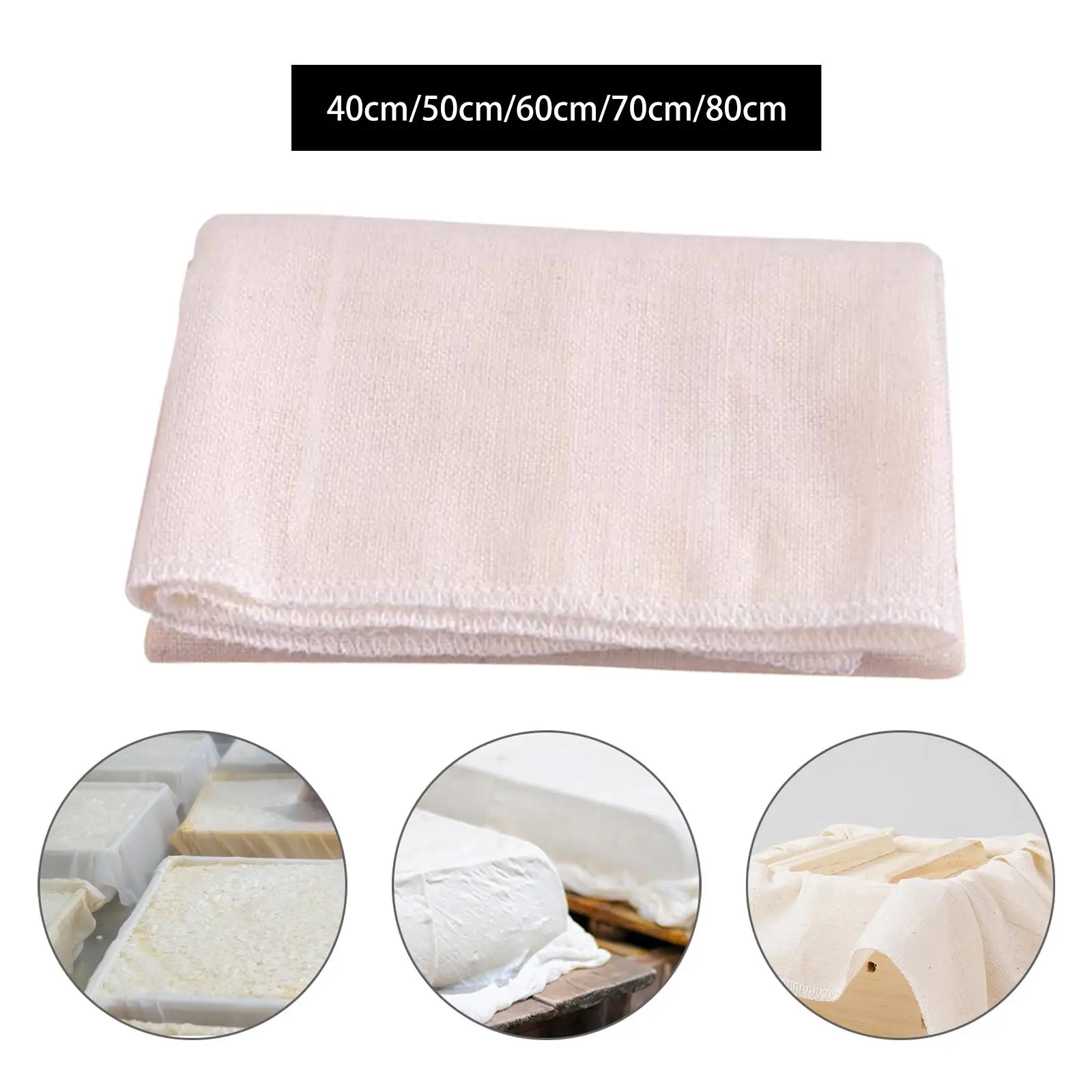 Cheese Cloth Fabric Premium Filter Butter Muslin Cloth for Butter Tofu Home