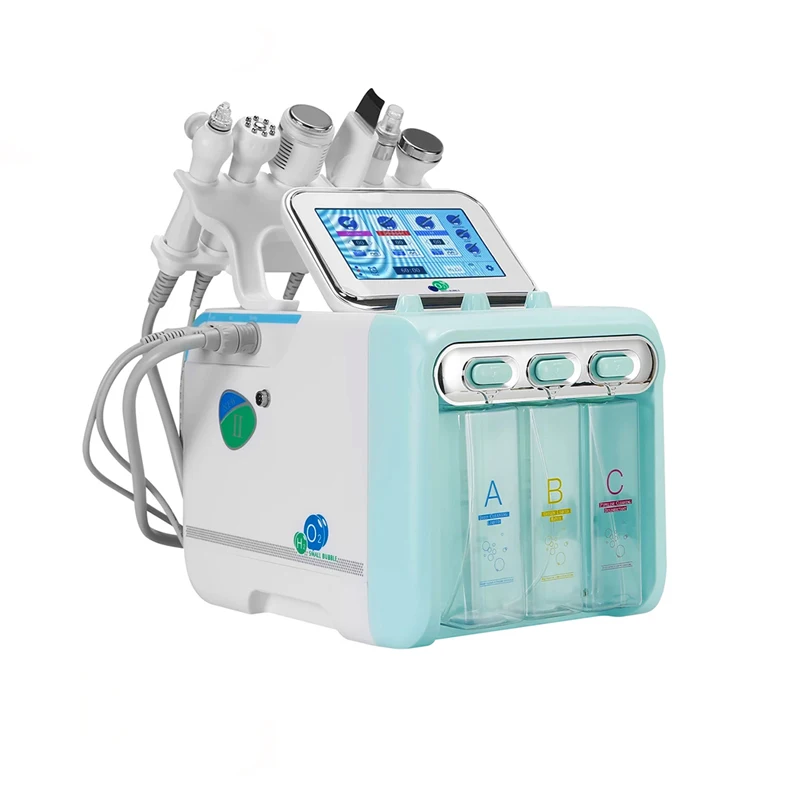 

New 6 in 1 Facial Oxygen Jet Peel Hydro Dermabrasion Pore Shrink Skin Care Blackhead Remover Hydrafacial Machine Beauty Health