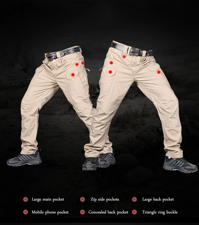 Military Tactical Pants Men Special Combat Trousers Multi-pocket Waterproof Wear-resistant Casual Training Overalls  Men Pants 4