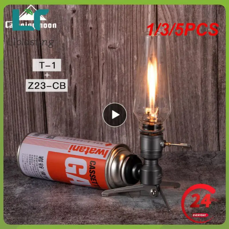 

1/3/5PCS Outdoor Gas Candle Lamp Tent Lantern Light Camping Tourist Tent Light for Backpacking Camping Hiking Fishing