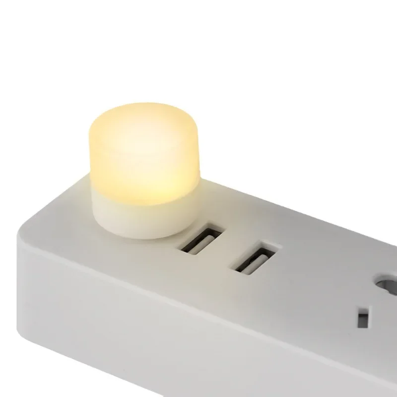 Hot Selling Night Light, Mini Atmosphere LED Light, Portable Round Light, Plug-in USB Student Eye Protection Light 4