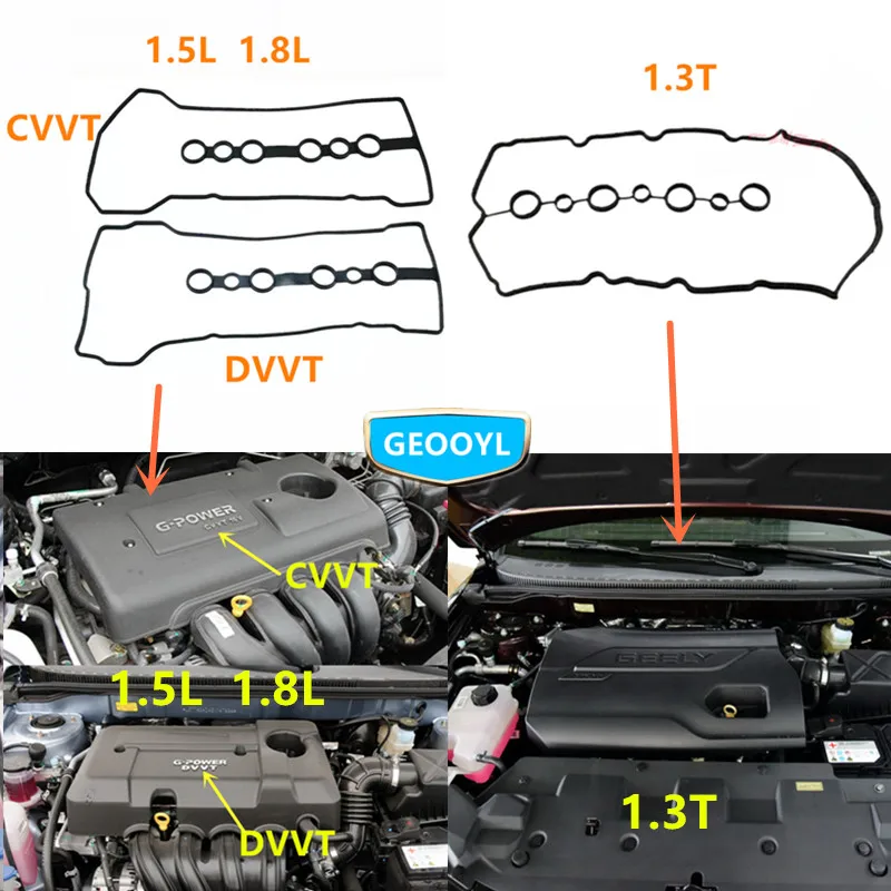 Car Engine Valve Cover Gasket Seal For Geely Emgrand 7 EC7 EC715 EC718 Emgrand7 E7 Emgrand7-RV EC7-RV EC715-RV EC718-RV